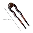 thumbnail image 3 of Fiudx Liquidación de ahorros de verano Nueva horquilla china en forma de U para mujer con una alta gama que incluye un moño redondo y un accesorio para el cabello, 3 of 5