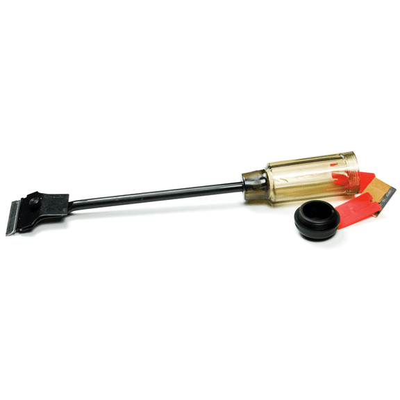 Performance Tool W233 12-Inch Long Reach Extension Scraper with 3pc Carbon Steel Razor Scraper Blades