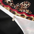 thumbnail image 4 of Erosebridal Kawaii Cherry Duvet Cover Set for Girls, Cheetah Print Bowknot Bedding Full, Black Reversible, 1 Duvet Cover and 2 Pillowcases (No Comforter), 4 of 5