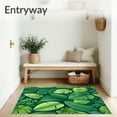 thumbnail image 3 of Ultra Soft Area Rug, Botanical Garden Leaf Non Slip Irregular Greenery, Non Slip, Stain Resistant, Washable Area Rugs for Living Room, Bedroom(Green, 3X5), 3 of 8