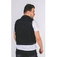 thumbnail image 4 of Skylinewears Mens Fashion Denim Vest Sleeveless Snap Front Cowboy Biker Jean Vest, 4 of 4