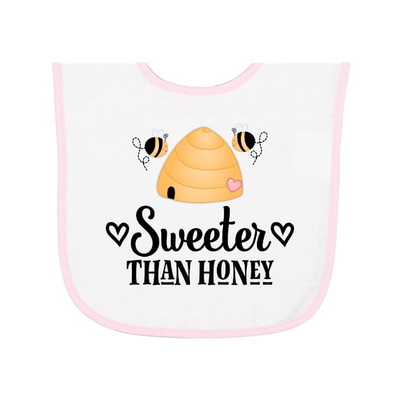 Inktastic Honey Bee Girls Cute Baby Terry Cloth Bib