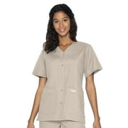 Landau Snap V-Neck Scrub Top (Women)