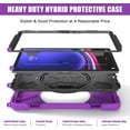 thumbnail image 3 of Funda protectora para Samsung Galaxy Tab S10 Lite / S10 FE / S9 FE 5G / S9 Tablet de 10,9''/11'', a prueba de golpes, con portalápices, correa de mano giratoria de 360° y correa para el hombro., 3 of 9