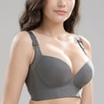thumbnail image 2 of Qwertyu Womens Bras Padded Bra Push-Up T-Shirt Bra Complexion Gray 38CDF, 2 of 5