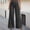Black, variant on Women's Jeans High Rise Plus Size High Waisted Wide Leg Solid Front Denim Pants Casual Loose Functional Pockets