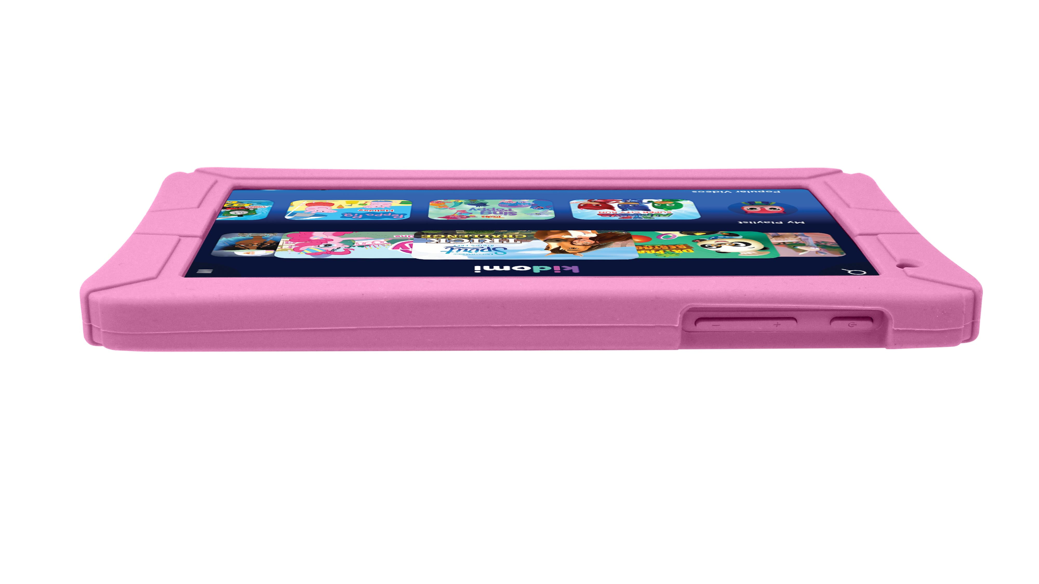 HighQ 7" Learning Tab Jr. featuring Kidomi, Gel Case Included, Quad Core Processor, 8GB Storage, Android 8.1 Go Edition, Dual Cameras, Kidomi Free Trial Included, Pink