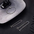 thumbnail image 6 of Hicarer 24 Pieces Bracelet Chains Bulk with Ot Toggle Clasp Alloy Link Chains DIY Jewelry Making Bracelets for Women DIY Jewelry Valentine's Crafts Supplies(Silver), 6 of 7