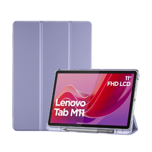 Teknet Funda Folder Clear para Lenovo Tab M11 de 11 pulgadas TB330FU / TB331FC