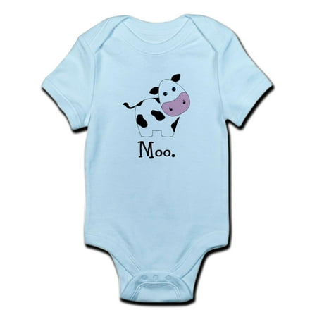 CafePress - Moo Cow Body Suit - Baby Light Bodysuit