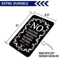 thumbnail image 6 of ANLEY No Soliciting Sign for Home and Business 6" x 4.5", Do Not Ring The Bell - Modern Design for Indoor and Outdoor Use, 6 of 7