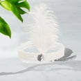 thumbnail image 6 of Unique Bargains 1 Pc Feathers Faux Diamond Headbands for Women White, 6 of 6