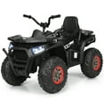 thumbnail image 1 of Costway 12V Kids Electric 4-Wheeler ATV Quad 2 Speeds Ride On Car w/MP3&LED Lights Black, 1 of 10