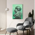 thumbnail image 6 of Epic Art 'Green Universe' by Elo Marc, Acrylic Glass Wall Art, 24"x36", 6 of 8