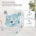 thumbnail image 3 of Hlieoar Baby Swings for Ifants,6-Speed Portable Compact Baby Swing with Toys for 0-9 Months 6-25 lbs,Unisex, 3 of 6