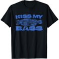thumbnail image 1 of Funny Kiss My-Bass Fishing Lover Bass Fisher - Camiseta para hombre, 1 of 2
