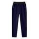 thumbnail image 1 of Pantalones largos de moda para hombre con cordón, cintura elástica, color sólido, pantalones casuales largos de chándal, pantalones para hombre, 1 of 6