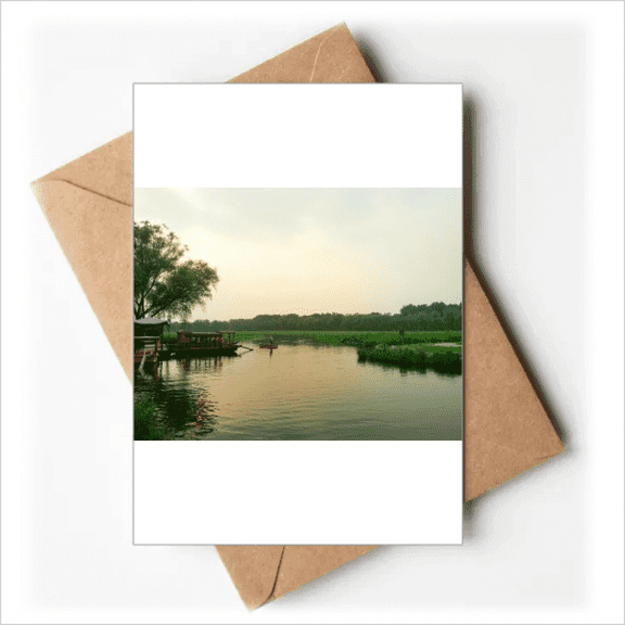 Sunset Lake View Photography Greeting Cards You are Invited Invitations