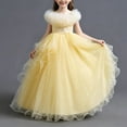 thumbnail image 3 of Avrntaa Flower Girls Princess Dress Tulle Ruffle Puffy Hem Dresses Wedding Birthday Party Gown 4-14Y, 3 of 7
