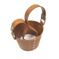 thumbnail image 1 of New Portable Drinks Reusable Hand-Carrying Coffee Cup Holder Cup Bag Leather Case BROWN, 1 of 8
