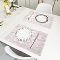 thumbnail image 6 of Seamless Leaves Pattern Reversible Placemat Non Slip Coffee Mat 18x12 Inch for Dining, Kitchen, Coffee, 6 of 9