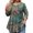 Turquoise, variant on TQWQT Women's Floral Plus Size Tunic Top 3/4 Sleeve High-Low Hem Blouse Value-Packed Soft Stretchy for Layering Casual Wear 3XL