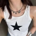 thumbnail image 2 of XISAOK Exaggerated Big Round Bead Five-pointed Star Necklace Niche Sweet Neck Chain, 2 of 12