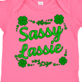 thumbnail image 4 of Inktastic Sassy Lassy with Green 4 Leaf Clovers Boys or Girls Baby Bodysuit, 4 of 5