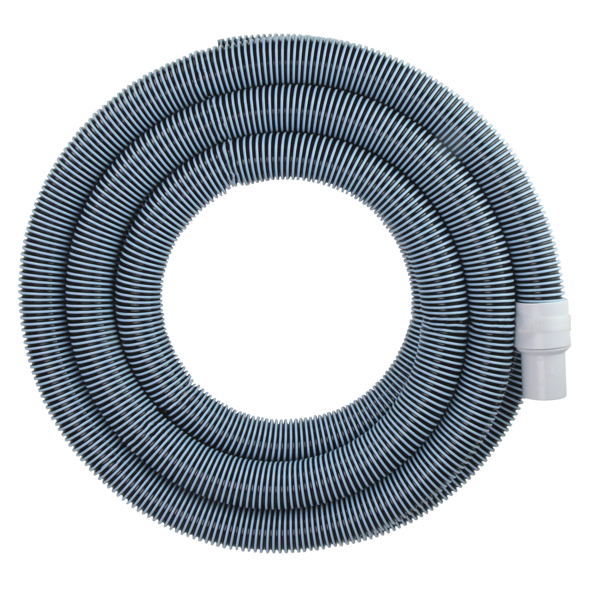 Blue Extruded EVA In-Ground Swimming Pool Vacuum Hose with Swivel Cuff - 25' x 1.5"