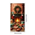 thumbnail image 3 of House Party Decorations - Door Cover Banner & Merry Christmas for Winter Christmas Party Supplies - Indoor/Outdoor 71x 35 in, 3 of 6