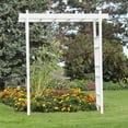 thumbnail image 4 of DuraTrel Bakersfield 72"x 85" White Vinyl Arbor, 4 of 9
