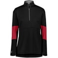 thumbnail image 3 of Holloway Sportswear S Womens Sof-Stretch Pullover Black/Scarlet 229738, 3 of 5