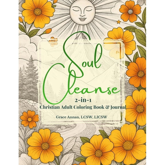 Soul Cleanse: 2-in-1 Christian Adult Coloring Book & Journal, (Paperback)