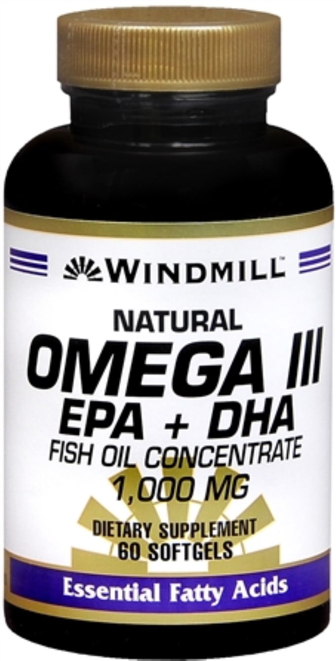 Windmill Omega III EPA + DHA 1,000 mg Softgels 60 Soft Gels