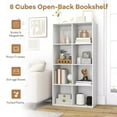 thumbnail image 4 of Auranook 9-Cube Open Bookshelf w/ Anti-tip Kits Home Modern Style Storage Shelf for Study, 4 of 8
