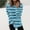 Womens shirts plus size graphic-Light Blue, variant on Fall Shirts Plus Size 3xl Sweatshirts for Women Women's Fashion Irregular Striped Printed T-Shirt Long Sleeves Blouse Round Neck Casual Tops Irregular Striped Sweatshirt Blue M