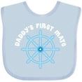 thumbnail image 3 of Inktastic Daddy's First Mate Sailing Nautical Boys Baby Bib, 3 of 4