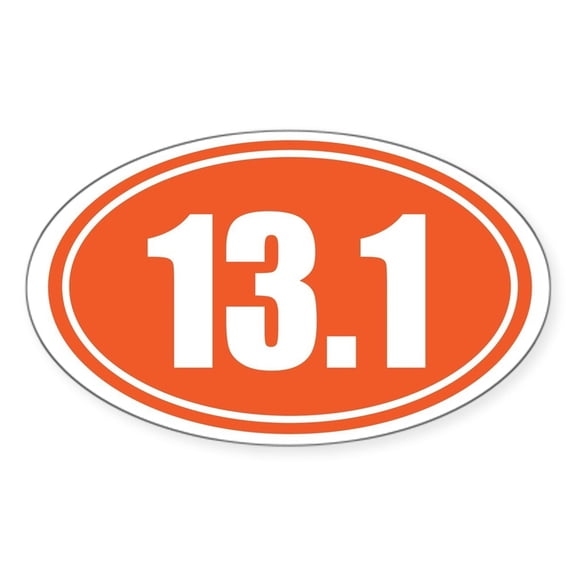 CafePress - 13.1 Orange Oval - Sticker (Oval)