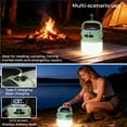 thumbnail image 3 of Solar Acampar Lantern LED Recargable, Luz de Emergencia Portátil para Exteriores con Panel Solar y Carga Tipo-c, Lantern Colgante con Pantalla de Energía y 6 Modos de Iluminación para Acampar, Sender, 3 of 7