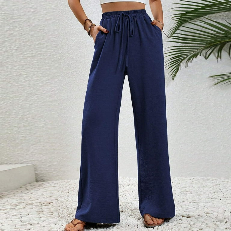 Aloohaidyvio Wide Leg Dress Pants Women's High Waisted