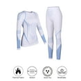 thumbnail image 2 of ANFERRY Womens Thermal Underwear Set Seamless Crew Neck Ski Base Layers Sweat Wicking Warm Long John Outfit Sets for Cold Weather, 2 of 7