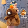 thumbnail image 2 of Llavero Capibara Felpa Creativo () Naranja, 2 of 9