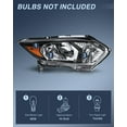 thumbnail image 2 of Nilight Headlight Assembly Compatible with 2016 2017 2018 Honda HRV HR-V Black Housing Amber Reflector Clear Lens Headlights Assembly Replacement Driver and Passenger Side 2 Years Warranty, 2 of 8