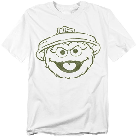 Sesame Street T-Shirt Oscar The Grouch Mono Unisex Graphic Tee for Men & Women