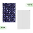thumbnail image 2 of Naloa Skull flower leaf purple Golf Towel Golf Gift for Men and Women Golf Towel with Carabiner Clip to Quickly Remove Mud, Dirt and Sweat, 2 of 8