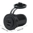 thumbnail image 5 of XISAOK Car Charger Socket for Galaxy Note 20/10 45W PD USB C & 18W QC3.0 USB Outlet, 5 of 21