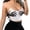 White, variant on Bodycon Crop Top Hand Print Gothic Close Fit Low Cut Camisole Clubwear
