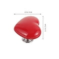 thumbnail image 2 of Mobutofu Heart Hardware Cabinet Drawer Handle Red 1Pcs for Furniture, 2 of 8