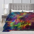thumbnail image 6 of Colorful Galaxy Throw Blanket Couch Bed Universe Cozy Soft Fleece Blanket Flannel Comfy Warm Women Adults Decorative Microfiber Lightweight Blanket 50x60 Inches, 60inchx50inch (zzz), 6 of 6