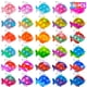 thumbnail image 1 of Llavero Fidget Toy Genuvi Pop Fish a granel, 30 unidades, para niños, 1 of 7